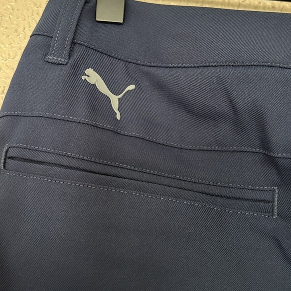 PUMA Men's Navy Blue Tapered Tech Golf Dress Pants Polyester Spandex 30W/30L - Picture 8 of 10